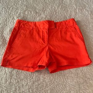 LOFT Orange Riveria 4” Shorts, Size 4